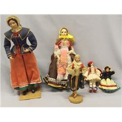 Five Ethnic Dolls