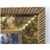 Image 3 : Wood and Brindle Cowhide Framed Mirror