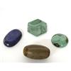 Image 1 : 4 Rock Specimens Malachite, Lapis & Chinese Stone