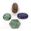 Image 2 : 4 Rock Specimens Malachite, Lapis & Chinese Stone