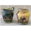 Image 2 : 2 Ceramic Hand Painted Small Mexican Pitchers