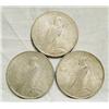 Image 2 : 3 Silver Peace Dollars EF
