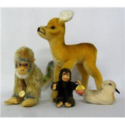 4 Original Steiff Toys