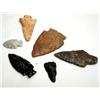Image 1 : 6 Arrowheads from Midwest