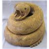 Image 1 : Tarahumara Hand Carved Wooden Rattlesnake