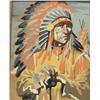 Image 2 : Framed Paint By Number Indian Chief