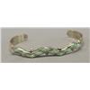 Image 2 : Zuni Silver Opal Bracelet By S Wallace
