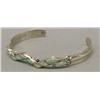 Image 3 : Zuni Silver Opal Bracelet By S Wallace