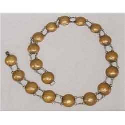 Mexican Copper Peso Concho Belt