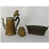Image 2 : Collection Vintage Copper Tea Pot, Bowl, Molds