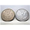 Image 2 : 2 Morgan Silver Dollars