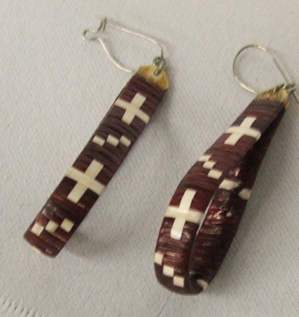 Lakota Porcupine Quill Earrings
