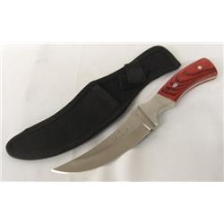 Wood Handled Knife In Sheath
