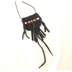 Great Lakes Leather Porcupine Quill Pouch