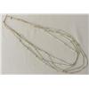 Image 1 : Navajo 5 Strand Liquid Silver Turquoise Necklace
