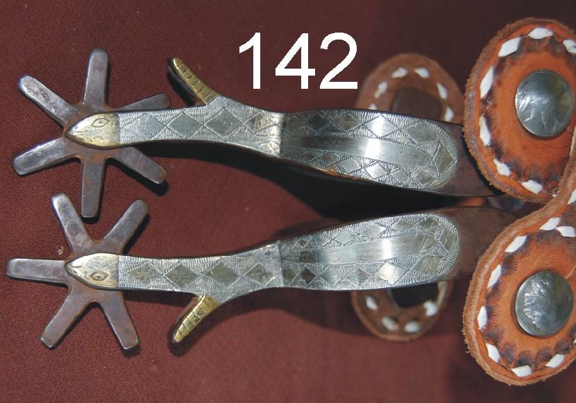 snake pattern silver overlaid spurs