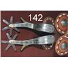 Image 1 : snake pattern silver overlaid spurs