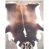 Image 1 : 80"x80" 3 color cowhide rug
