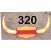 Image 1 : mounted steer horns, large set