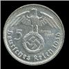 Image 2 : 1936D Nazi Germany 5 Mark Silver Coin AU+ (COI-5660)