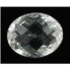 Image 1 : 18.5ct Ultimate Flawless Quartz Crystal Gem Oval Checker Cut (GEM-21617)
