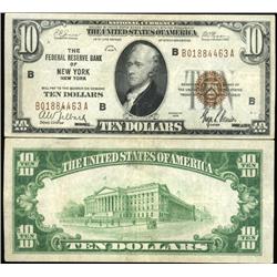 1929 $10 FRB New York Note Crisp XF/AU Scarce (CUR-06235)