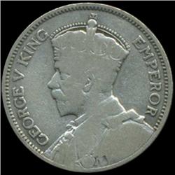 1933 New Zealand Shilling George V Better Grade (COI-6982)