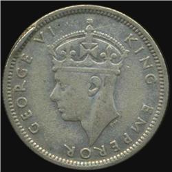 1940 Fiji 6 Pence George V Hi Grade RARE (COI-6994)