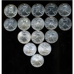 1986-2005 Silver Eagle GEM Unc Set 16 Pcs (COI-6311)