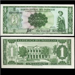 1952 Paraguay 1 Peso Note Crisp Uncirculated Ty 2 (CUR-05717)