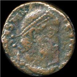 351AD Roman Constantius Galus Horseman Better Grd (COI-5908)