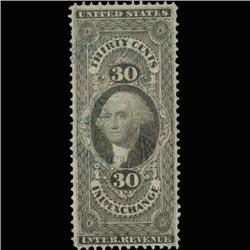 1860s US Revenue Stamp 30c Inland Exch. (STM-1479)