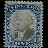 Image 1 : 1870s US Revenue Stamp 1c (STM-1395)