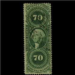 1860s US Revenue Stamp 70c Foreign Exch. (STM-1512)