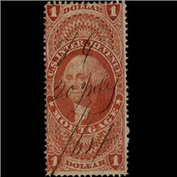 1860s US Revenue Stamp $1 Mortgage (STM-1375)