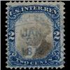Image 1 : 1870s US Revenue Stamp 2c (STM-1397)