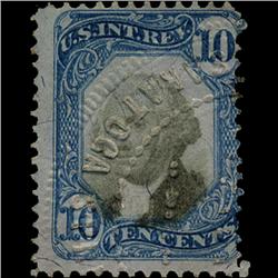 1870s US Revenue Stamp 10c Rare Error (STM-1399)