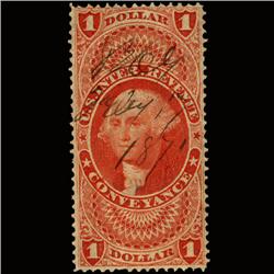 1860s US Revenue Stamp $1 Conveyance (STM-1421)