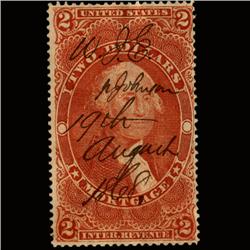 1860s US Revenue Stamp $2 Mortgage (STM-1427)