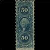 Image 1 : 1860s US Revenue Stamp 50c Mortgage Uncancelled (STM-1508)