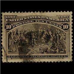 1892 US Colombian Exposition 10c Used Stamp (STM-1402)