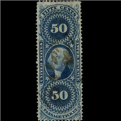 1860s US Revenue Stamp 50c Passage (STM-1506)