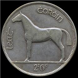 1928 Ireland 1/2 Crown Higher Grade (COI-7371)