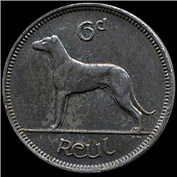 1940 Ireland 6p Higher Grade (COI-7366)