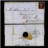 Image 1 : 1845 GB Rare 1p Red Barrel Canc. Stamp Cover (STM-1600)