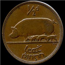 1946 Ireland 1/2p Higher Grade (COI-7359)