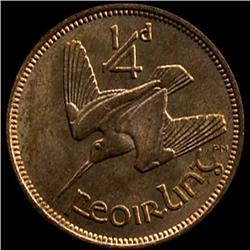 1949 Ireland Farthing MS66+ (COI-7354)