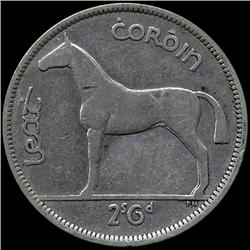 1942 Ireland 1/2 Crown XF Grade EXTREMELY RARE (COI-7382)