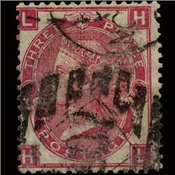 1867 RARE GB 3p Rose Used Stamp  (STM-1549)