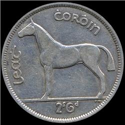 1942 Ireland 1/2 Crown Higher Grade (COI-7381)
